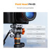 Picture of K&F Concept Fluid Head, Silky-Smooth, Stable Tripod Fluid Head for pan and tilt,Arca Swiss-Compatible Fluid Head Mount, max Load 11 lbs/5kg FH-03