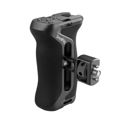 Picture of SmallRig Side Handle with (1/4" & 3/8") Two-in-One Locating Screw, Stretchable Mounting Point, Ergonomic Handgrip with 36mm Up/Down Adjustable, Left/Right Hand Universal - 4346