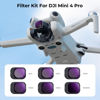 Picture of K&F Concept 6 Pack ND Filter Kit Compatible with DJI Mini 4 Pro, (ND4 ND8 ND16 ND32 ND64 ND1000) Multi-Coated Neutral Density Optical Glass Filters