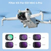 Picture of K&F Concept Mini 4 Pro Filter Kit, 6 Pack(CPL+ND8+ND16+ND32+ND64+ND128) CPL, ND Filters Compatible with DJI Mini 4 Pro, Multi-Coated Gimbal Safe Optical Glass Filter