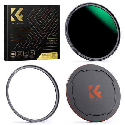 Picture of K&F Concept 72mm Magnetic ND1000 Lens Filter (10-Stop Fixed Neutral Density Filter) Magnetic Basic Ring + Filter Cap with 28 Multi-Layer Coatings for Camera Lens (Nano-X Series)