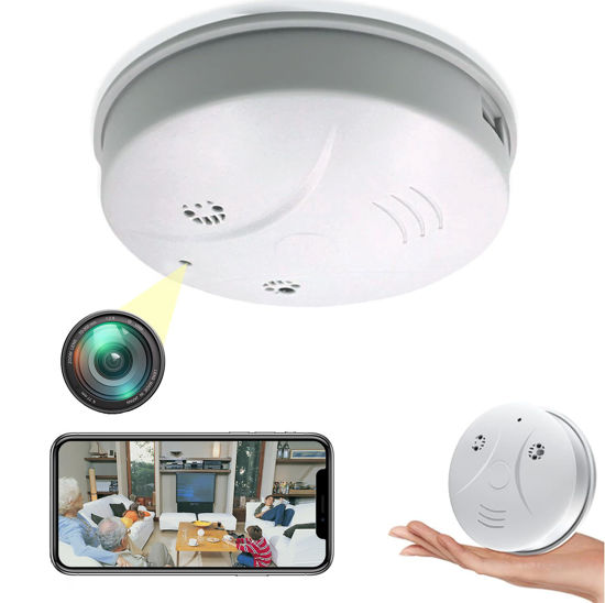 Picture of braosusner Hidden Camera Smoke Detector Camera WiFi HD 1080P Wireless Small Nanny Cam for Home Surveillance Security Cameras Indoor/Outdoor Wireless, No Audio…