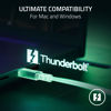 Picture of Razer Thunderbolt 4 Cable (0.8m / 2.5ft): Up to 40 Gigabits Per Second - Up to 8K Resolutions - Up to 100W Charging - Compatible with Windows PC/Mac/Thunderbolt 3 Devices - Black