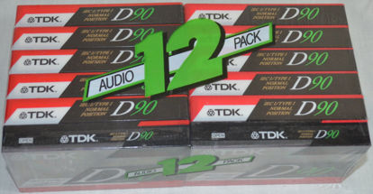 Picture of Tdk Blank 90 Minute Cassette Tapes