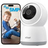 Picture of ieGeek 5MP Indoor Camera, 5G/2.4G WiFi Cameras for Home Security with Phone App, Pan/Tilt Smart Dog Cam for Pet/Baby Monitor w/Motion Detection,Auto Tracking,2-Way Audio,Night Vision,Works with Alexa