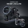 Picture of NEEWER A7C II A7CR Camera Cage, Aluminum Video Rig with QR Base Arca Type Anti Slip Compatible with Sony DJI RS Gimbal, HDMI Cable Clamp, NATO Rail, Cold Shoe 3/8" ARRI 1/4" Thread, CA050 Black