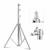 Picture of SUPON Stainless Steel Light Stand 110" /2.8m, Spring Cushioned Heavy Duty Tripod Stand with 1/4-inch to 3/8-inch Universal Adapter for Studio Monolight Softbox Reflector Photography Portrait Video