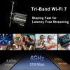 Picture of WiFi 7 PCIE Card 9.3Gbps 802.11BE WiFi 6E Card with Bluetooth 5.4 Tri-Band 4K QAM 320MHz WiFi 7 BE200 Inside Wireless Network Adapter for PC Desktop Supports Windows 11 64bit