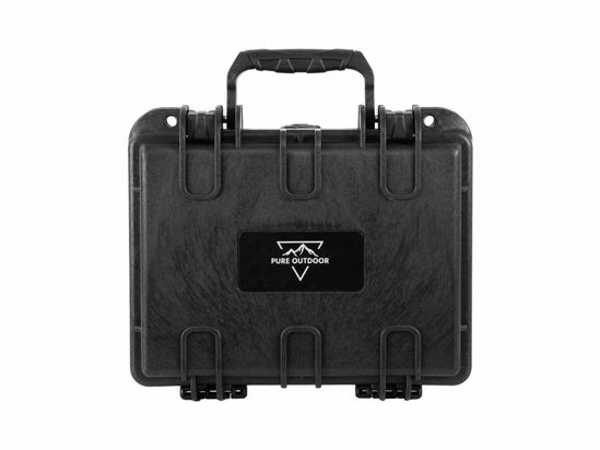 Picture of Monoprice Weatherproof/Shockproof Hard Case - IP67, Customizable Foam, 10" x 8" x 4", Black - Pure Outdoor Collection