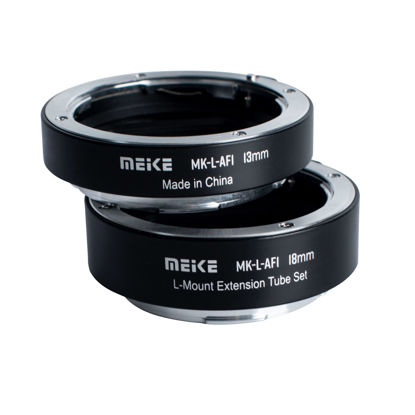 Picture of Meike L-AF1 Metal Auto Focus Macro Extension Tube Adapter Ring (13mm+18mm) for Panasonic Lumix Sigma Leica L-Mount Mirrorless Camera Such as S1 S1R S1H S5 FP