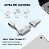 Picture of 256GB Apple MFi Certified iPhone-Photo-Stick, 3 in 1 USB C Photo-Stick-for-iPhone-Flash-Drive iPhone Memory-Stick Thumb Drives iPhone Backup Memory Stick for iPhone 15 14 13 12 iPad Type-C Android PC