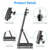 Picture of SEDGEWIN Ring Light Wall Mount 51inch Adjustable Wall Mount Triangle Boom Arm with 1/4 & 3/8 Screw Save Space 180º Rotation for Barber Photography Studio, Strobe Flash, Softbox, Ring Light, Umbrella