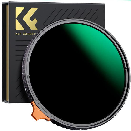 Picture of K&F Concept 58mm Variable ND Lens Filter ND3-ND1000 (1.5-10 Stops) Putter Adjustable HD Neutral Density Filter with 28 Multi-Layer Coatings for Camera Lens (Nano-X Series)