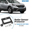 Picture of WIKIBB Front Radar Sensor Protector Cover Compaible with Honda CR-V CRV All Models 2017-2022, Vehicle Radar Sensor Protection Cover Accessory for Honda Accessories with Screws, Black