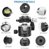 Picture of CAVIX Tripod Ball Head with 1/4" Arca Swiss Quick Release Plate Aluminium Tripod Ball Head Mount Large Ball