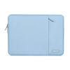 Picture of MOSISO Laptop Sleeve Bag Compatible with MacBook Air/Pro, 13-13.3 inch Notebook, Compatible with MacBook Pro 14 inch M3 M2 M1 Chip Pro Max 2024-2021, Polyester Vertical Case with Pocket, Air Blue