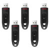 Picture of SanDisk 128GB 5-Pack Ultra USB 3.0 Flash Drive (5x128GB) - SDCZ48-128G-B5CT, Black