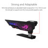 Picture of ASUS ROG Herculx Graphics Card Anti-Sag Holder Bracket (Solid Zinc Alloy Construction, Easy Toolless Installation, Included Spirit Level, Adjustable Height, Wide Compatibility, Aura Sync RGB)