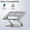 Picture of Miady Laptop Stand Adjustable Computer Stand Sturdy Aluminum Laptop Stand Foldable Laptop Riser Portable Laptop Stand for 10-16 inch Laptop Notebook Tablet and More