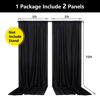 Picture of Black Backdrop Curtain for Party Black Background Curtains Rod Pocket Backdrop Drapes Panels Fabric Curtain Backdrop Black Birthday Party Decor for Boys Teens Men,5ft x 10ft, 2 Panels