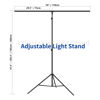 Picture of NEEWER T-Shaped Background Backdrop Support Stand Kit, 8.5ft/2.6m Tall Adjustable Tripod Stand and 5ft/1.5m Wide Crossbars with 6 Spring Clamps and 1 Carrying Bag for Studio Photo Video Photography