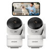 Picture of WiFi Camera for Home Security, 2 Pcs Indoor House Camera for Baby/Dog/Cat/Elder Monitor, Motion Track, AI Detection, 2-Way Audio, Memory Card/Cloud Storage,Privacy Mode,Google Home/Alexa Support