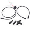 Picture of Marine for NMEA 2000 Starter Kit, ABS IP67 Waterproof Backbone Starter Kit Power Cable with Fuse Male Female Terminator T Connector for Lowrance Networks