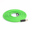 Picture of DRRI M12 4pin D-Code Male to RJ45 Waterproof Ethernet Shielded Cable for Industrial Ethernet Applications (8M)