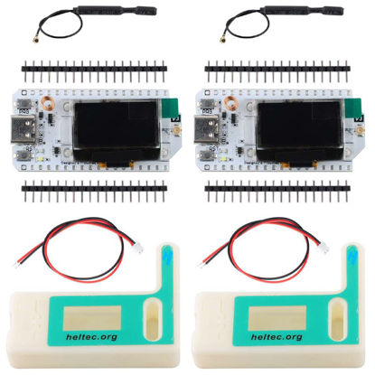 Picture of DIYmall 2 Sets 915MHZ ESP32 Lora V3 WiFi+BLE Development Board 0.96inch OLED Display ESP32-S3 Dual-core SX1262 Type-C Lora Kit for Arduino NodeMCU IoT