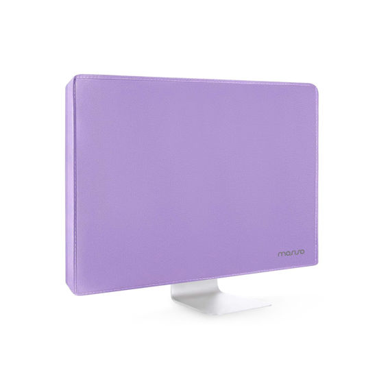 Picture of MOSISO Monitor Dust Cover 26, 27, 28, 29 inch Anti-Static Dustproof LCD/LED/HD Panel Case Computer Screen Protective Sleeve Compatible with iMac 27 inch, 26-29 inch PC, Desktop and TV, Purple