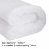 Picture of uxcell Speaker Sound-Absorbing Cotton Polyester Fiber Interior Insulation DIY HiFi Replacement 62x100cm White