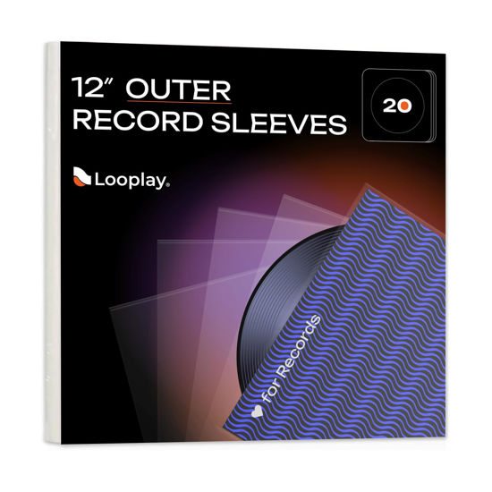 Picture of LOOPLAY Clear ProtectiveVinyl Record Outer Sleeve 12IN - LP - Durable & High Density Polypropylene, 3 Mil. Thick Great for Gatefold and Double LPs (20 Count)