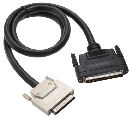 Picture of CablesOnline 3ft VHDCI 68-Pin 0.8mm Male to HPDB68 68-Pin Male SCSI-5 to SCSI-3 Cable, SC-5303