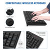 Picture of Wireless Keyboard and Mouse Combo, EDJO Full-Sized 2.4GHz USB Computer Wireless Keyboard and Wireless Optical Mouse for Windows, Mac, Laptop/Desktop/PC