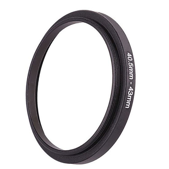 Picture of 40.5mm Lens to 43mm Camera Lens Adapter,40.5mm to 43mm Filter Step-Down Ring Adapter Ring,Compatible with All 43mm UV,CPL,ND,Lens Hood,Threaded Lens ect.