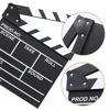 Picture of Professional Movie Clapboard, 12 x 11 inch Directors Clapboard, Black Wooden Film Slate for Movie Props, Movie Memorabilia, Home Movie Theater Decor, Movie Theme Party Decorations