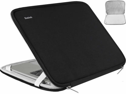 Picture of Hsmienk Laptop Sleeve, 15.6 Inch, Durable Shockproof Protective Cover, Compatible with HP, ASUS, Lenovo, Acer, Notebook, Computer, Black