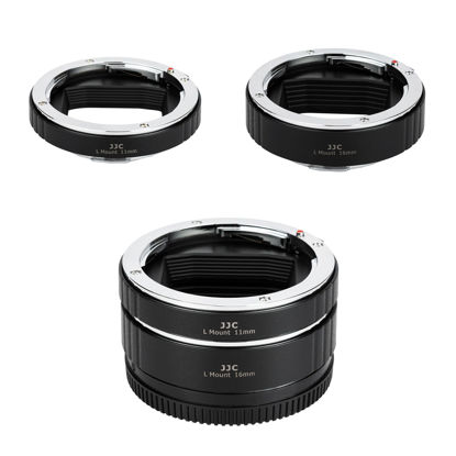 Picture of JJC L Mount Auto Focus Macro Extension Tube Ring Set for Panasonic Lumix DC-S9 DC-S5II S5 IIX S5 BS1H S1H S1R S1 Sigma FP L FPL FP Leica SL2-S SL2 L Mount Cameras & Lenses