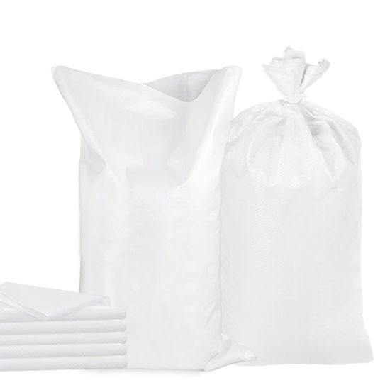 Picture of 25pack Empty Sandbags with Ties,14x26 inches Woven Polypropylene Sand Bags with 1600 Hours of UV Protection(White)