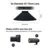 Picture of Silicone Lens Hood, Anti Reflection Lens Hood for Diameter 53-72mm Lens, Foldable Reversible Lens Shade for Canon RF 35mm EF-S 10-18 EF 50mm 28mm Nikon AF-S 50mm 18-105 Sony and More Lens