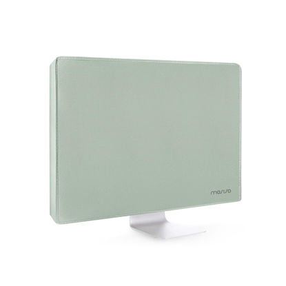 Picture of MOSISO Monitor Dust Cover 22, 23, 24, 25 inch Anti-Static Dustproof LCD/LED/HD Panel Case Computer Screen Protective Sleeve Compatible with iMac 24 inch, 22-25 inch PC, Desktop and TV, Antique Green