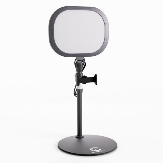 Picture of Camera Light for Computer - Video Conference Lighting, Ring Light for Computer Monitor, Podcast Lighting, Light for Zoom, Microsoft Teams, Streaming Twitch, Standing USB LED Ring Light - Center Cam