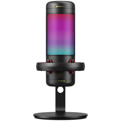 Picture of TONOR TC320 Gaming Mic, USB Microphone with RGB/Gain Control, Mute Touch for Streaming, Podcasts, Recording, Twitch/YouTube/Discord, Condenser Computer PC Mic with Stand on Mac/PS4/PS5/NS Black