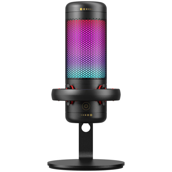 Picture of TONOR TC320 Gaming Mic, USB Microphone with RGB/Gain Control, Mute Touch for Streaming, Podcasts, Recording, Twitch/YouTube/Discord, Condenser Computer PC Mic with Stand on Mac/PS4/PS5/NS Black