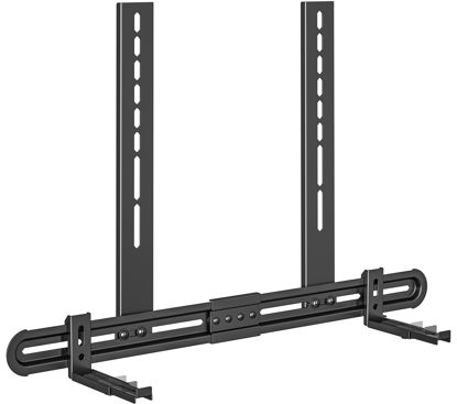 Picture of USX MOUNT Universal Soundbar Mount, Sound Bar TV Bracket for Soundbar with Speaker, Fits 2 Installation Options, Removable No-Slip Base Holder Extends 3.46”-6.06”