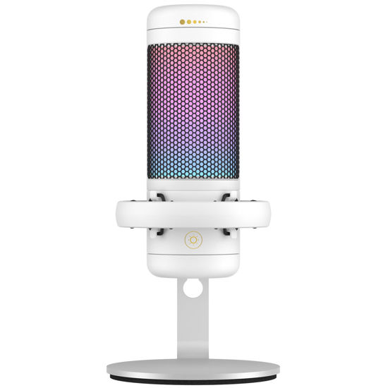 Picture of TONOR TC320 Gaming Mic, USB Microphone with RGB/Gain Control, Mute Touch for Streaming, Podcasts, Recording, Twitch/YouTube/Discord, Condenser Computer PC Mic with Stand on Mac/PS4/PS5/NS White