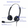 Picture of 2.5mm Phone Headset for Office Landline Corded Telephone Headset with Noise Cancelling Microphone Wired Call Center Headphones for Panasonic KX-TGEA20 KX-TCA430 KX-TGE433 Cisco 303G 508G Uniden Vtech