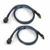 Picture of Heretom 2PCS SFF-8654 to SFF-8643 Cable, Slim SAS SFF-8654 4i 38pin Host to Mini SAS HD SFF-8643 36pin Target Cable 1.5 FT