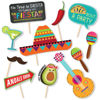 Picture of Fiesta Theme Photography Backdrop & Studio Props Kit, Cinco De Mayo Party Decorations, Mexican Photo Booth background for pictures, Summer Pool Mexicana Birthday Party Supplies