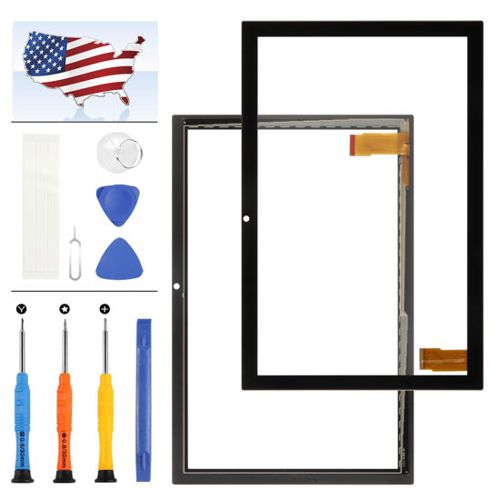 Picture of Screen Replacement for DIALN S10 2BAHU2023007 10.1" Touch Screen Front Glass Touch Panel Digitizer Repair Kit with Tools(237mm*156mm, Not LCD Display)